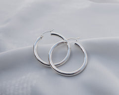 BLANCA MAXI – Breite Creolen 30 mm