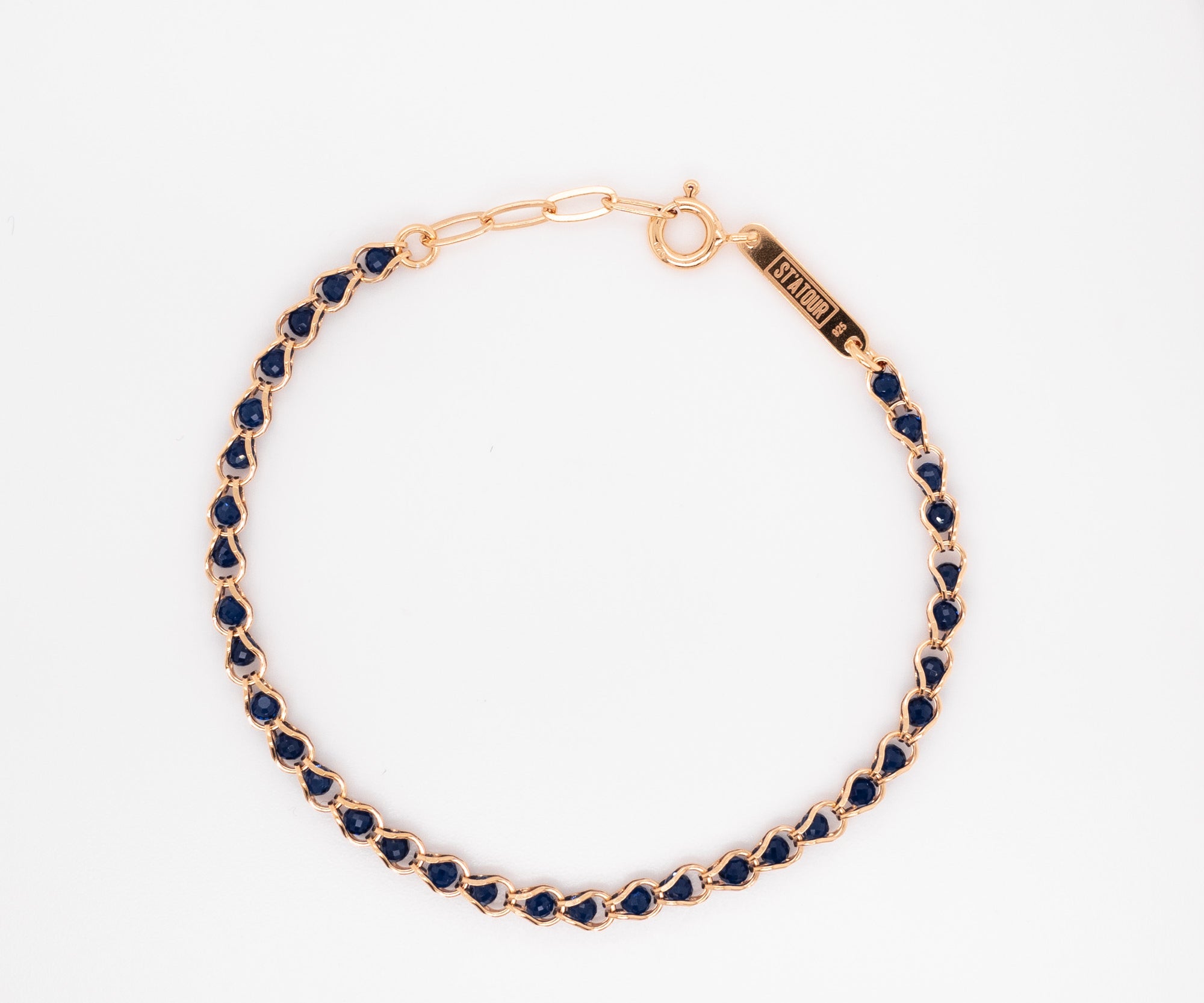 NIKA BOLD - Armband mit blauen Steinchen