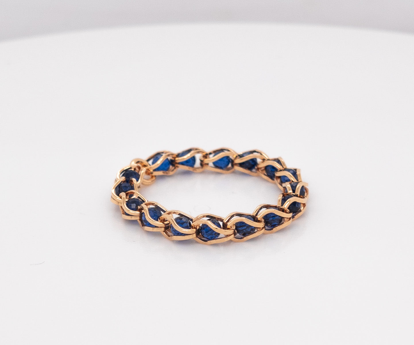NIKA BOLD – Ring mit blauen Steinen