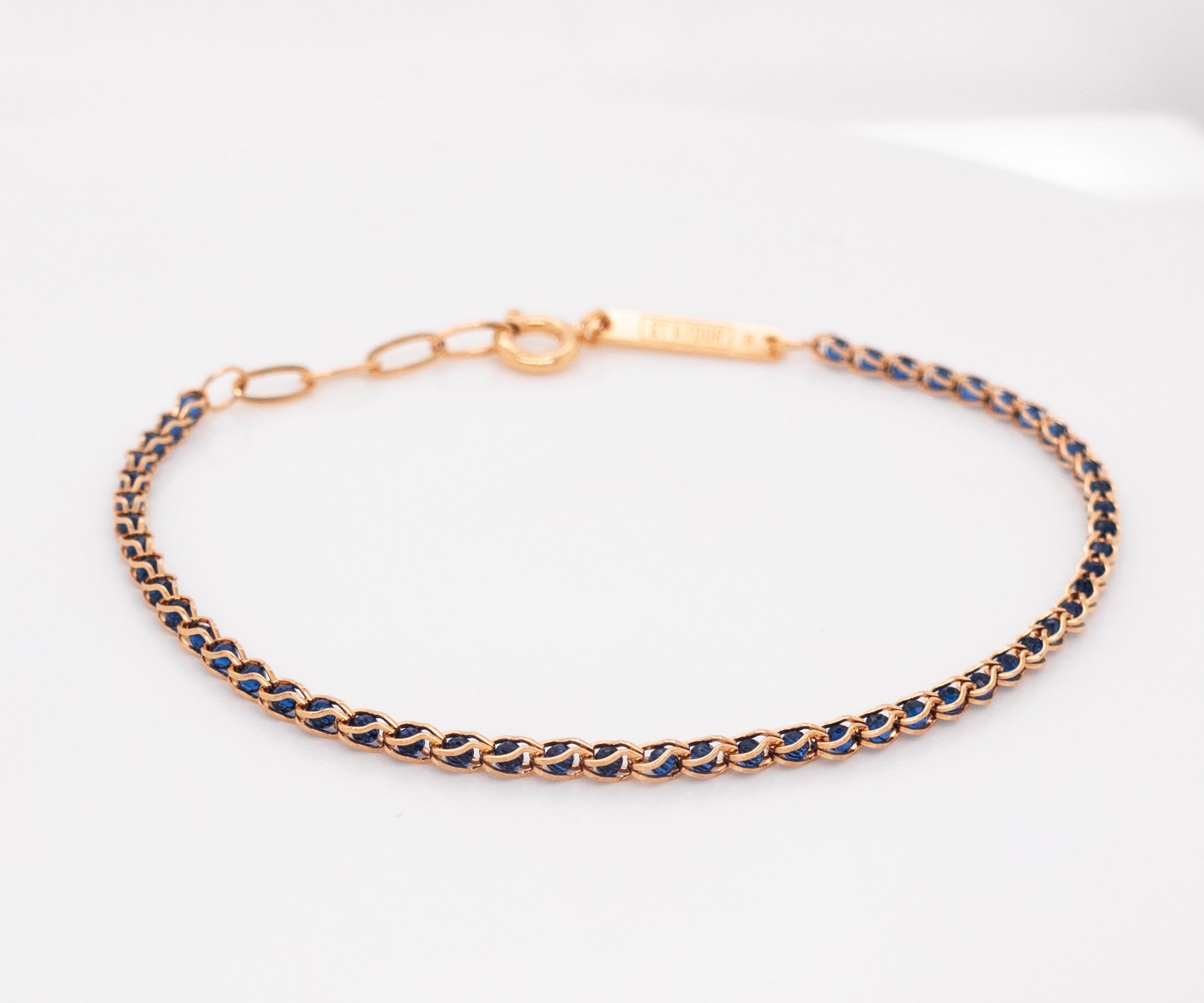 NIKA THIN - Armband mit blauen Steinen