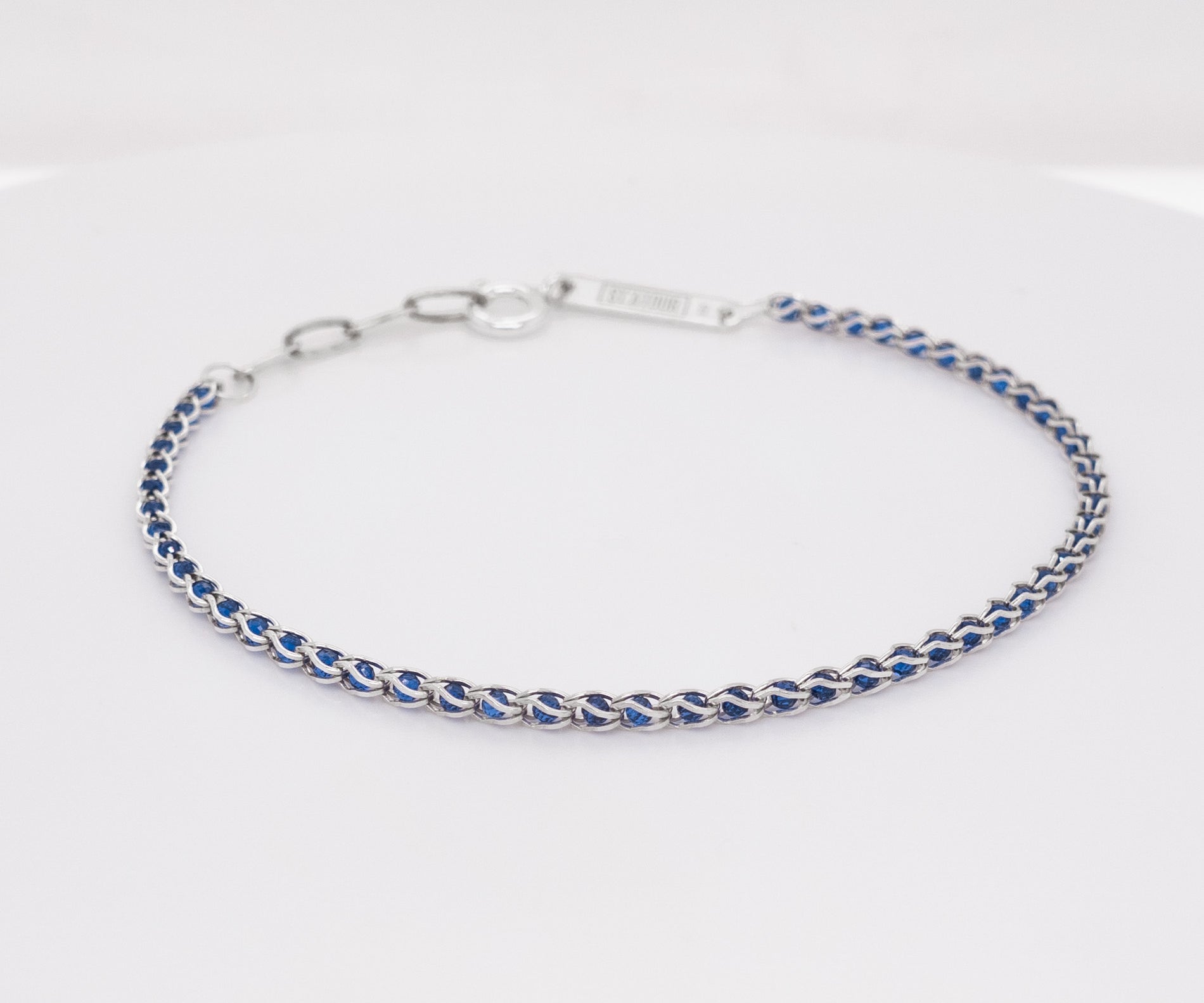 NIKA THIN - Armband mit blauen Steinen
