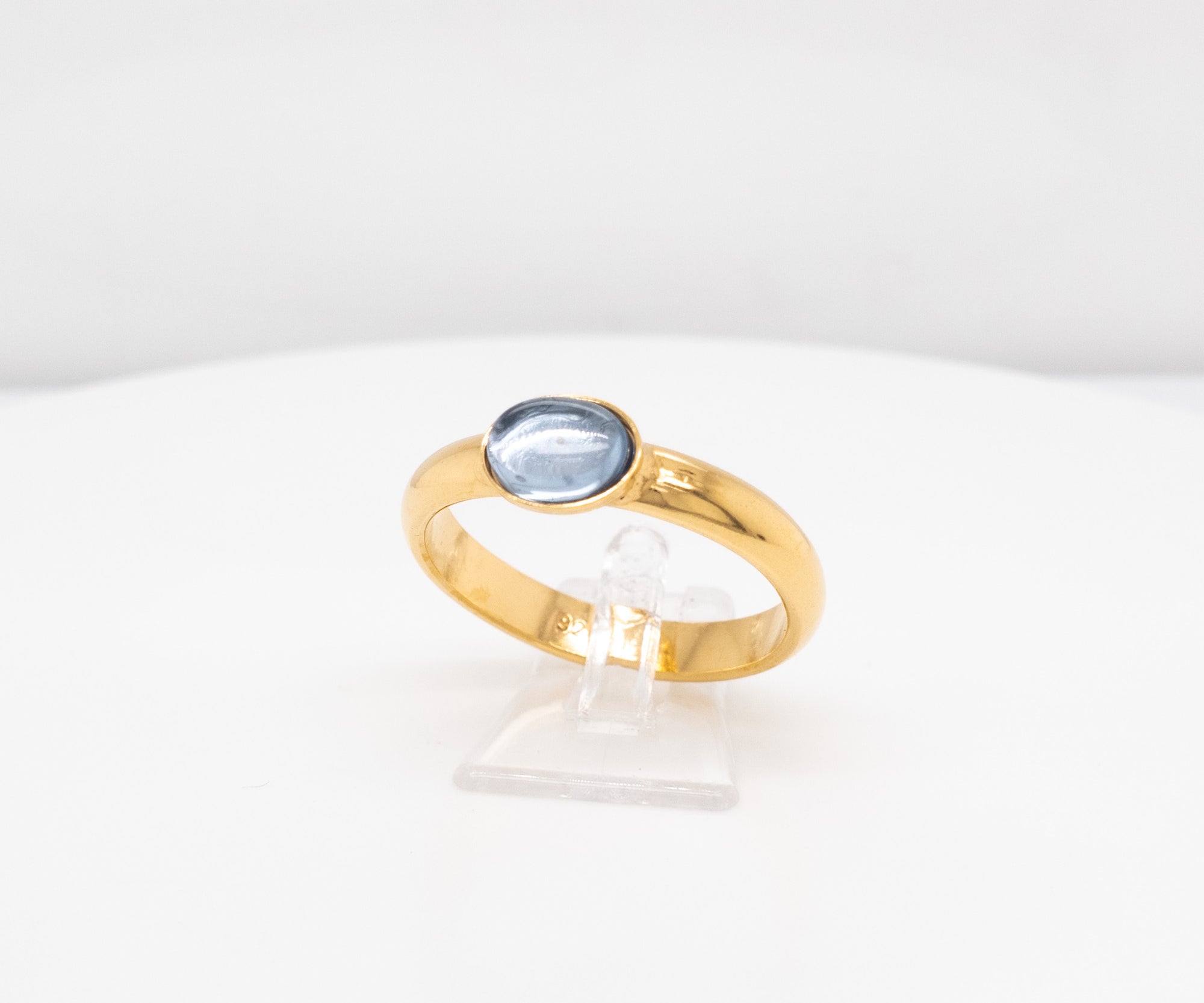 OPHELIA – Ring mit synthetischem Aquamarin